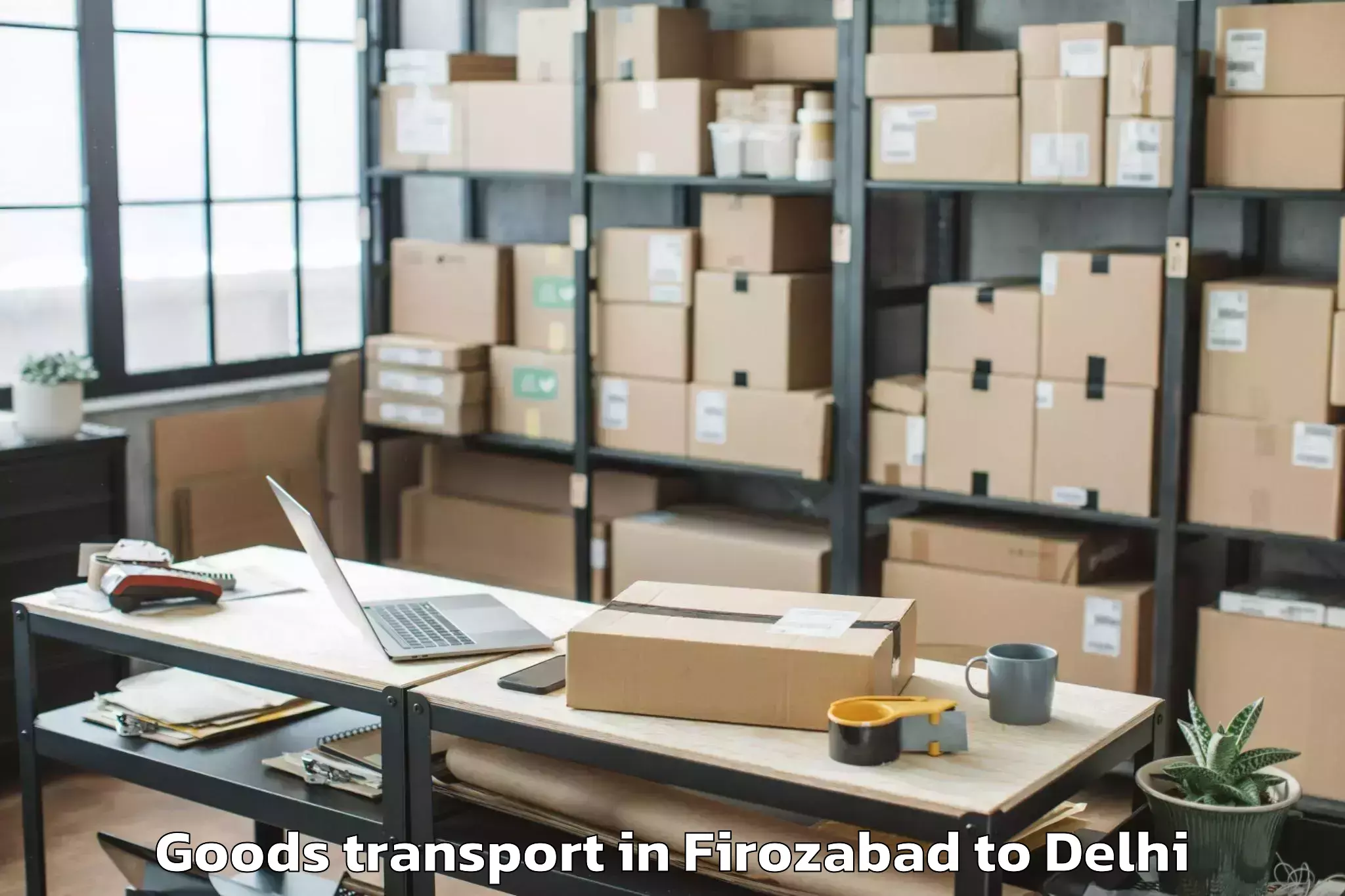 Book Firozabad to Cross River Mall Goods Transport